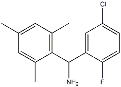 (5-chloro-2-fluorophenyl)(2,4,6-trimethylphenyl)methanamine,,结构式