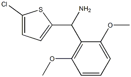 (5-chlorothiophen-2-yl)(2,6-dimethoxyphenyl)methanamine Structure