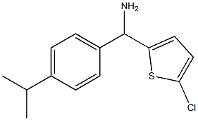 (5-chlorothiophen-2-yl)[4-(propan-2-yl)phenyl]methanamine 结构式