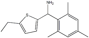 (5-ethylthiophen-2-yl)(2,4,6-trimethylphenyl)methanamine 结构式