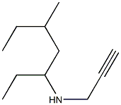 (5-methylheptan-3-yl)(prop-2-yn-1-yl)amine Struktur