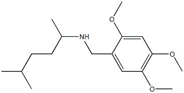 (5-methylhexan-2-yl)[(2,4,5-trimethoxyphenyl)methyl]amine Struktur