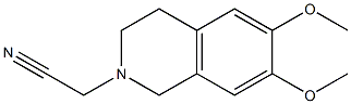 (6,7-dimethoxy-3,4-dihydroisoquinolin-2(1H)-yl)acetonitrile,,结构式
