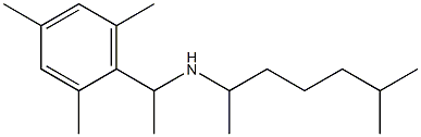 (6-methylheptan-2-yl)[1-(2,4,6-trimethylphenyl)ethyl]amine Struktur