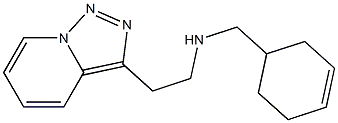 (cyclohex-3-en-1-ylmethyl)(2-{[1,2,4]triazolo[3,4-a]pyridin-3-yl}ethyl)amine,,结构式