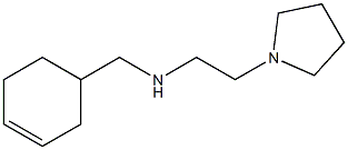 (cyclohex-3-en-1-ylmethyl)[2-(pyrrolidin-1-yl)ethyl]amine,,结构式