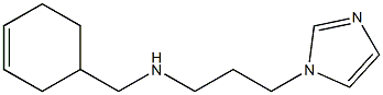 (cyclohex-3-en-1-ylmethyl)[3-(1H-imidazol-1-yl)propyl]amine Struktur