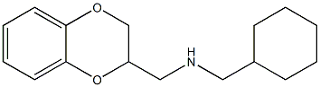 (cyclohexylmethyl)(2,3-dihydro-1,4-benzodioxin-2-ylmethyl)amine Structure