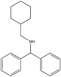 (cyclohexylmethyl)(diphenylmethyl)amine 结构式