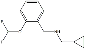 (cyclopropylmethyl)({[2-(difluoromethoxy)phenyl]methyl})amine Structure