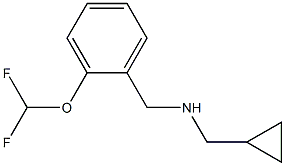 (cyclopropylmethyl)({[2-(difluoromethoxy)phenyl]methyl})amine, 1019504-37-0, 结构式