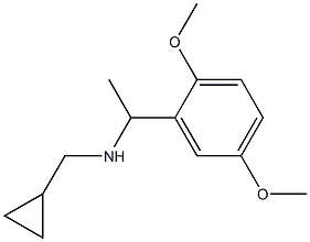 (cyclopropylmethyl)[1-(2,5-dimethoxyphenyl)ethyl]amine,,结构式