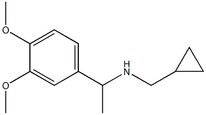 (cyclopropylmethyl)[1-(3,4-dimethoxyphenyl)ethyl]amine,,结构式