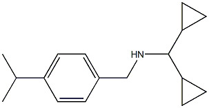 (dicyclopropylmethyl)({[4-(propan-2-yl)phenyl]methyl})amine Structure