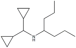(dicyclopropylmethyl)(heptan-4-yl)amine,,结构式