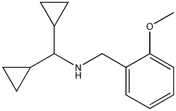 (dicyclopropylmethyl)[(2-methoxyphenyl)methyl]amine 化学構造式