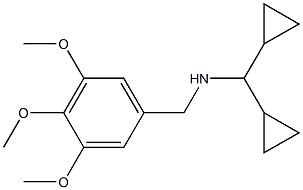 (dicyclopropylmethyl)[(3,4,5-trimethoxyphenyl)methyl]amine Structure