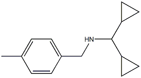 (dicyclopropylmethyl)[(4-methylphenyl)methyl]amine Struktur
