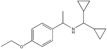 (dicyclopropylmethyl)[1-(4-ethoxyphenyl)ethyl]amine 化学構造式