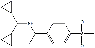 (dicyclopropylmethyl)[1-(4-methanesulfonylphenyl)ethyl]amine 化学構造式