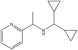 (dicyclopropylmethyl)[1-(pyridin-2-yl)ethyl]amine,,结构式