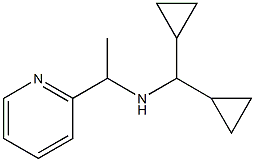 (dicyclopropylmethyl)[1-(pyridin-2-yl)ethyl]amine Structure