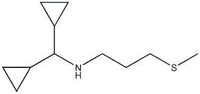 (dicyclopropylmethyl)[3-(methylsulfanyl)propyl]amine,,结构式