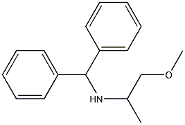 (diphenylmethyl)(1-methoxypropan-2-yl)amine Structure