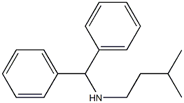 イソペンチルベンズヒドリルアミン 化学構造式