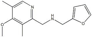 (furan-2-ylmethyl)[(4-methoxy-3,5-dimethylpyridin-2-yl)methyl]amine Structure