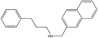 (naphthalen-2-ylmethyl)(3-phenylpropyl)amine Struktur