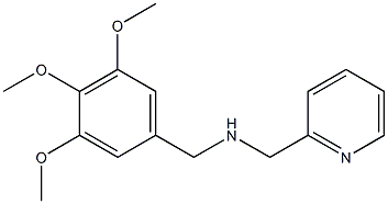 (pyridin-2-ylmethyl)[(3,4,5-trimethoxyphenyl)methyl]amine,,结构式