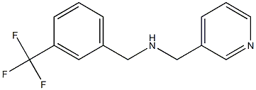 (pyridin-3-ylmethyl)({[3-(trifluoromethyl)phenyl]methyl})amine,,结构式
