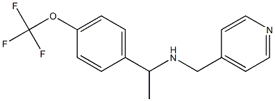 (pyridin-4-ylmethyl)({1-[4-(trifluoromethoxy)phenyl]ethyl})amine 结构式