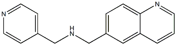 (pyridin-4-ylmethyl)(quinolin-6-ylmethyl)amine,,结构式