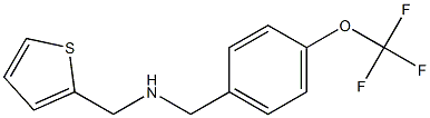 (thiophen-2-ylmethyl)({[4-(trifluoromethoxy)phenyl]methyl})amine Struktur