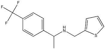 (thiophen-2-ylmethyl)({1-[4-(trifluoromethyl)phenyl]ethyl})amine Structure