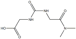 [({[2-(dimethylamino)-2-oxoethyl]amino}carbonyl)amino]acetic acid Struktur