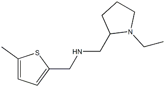 [(1-ethylpyrrolidin-2-yl)methyl][(5-methylthiophen-2-yl)methyl]amine Structure