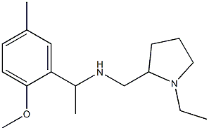 [(1-ethylpyrrolidin-2-yl)methyl][1-(2-methoxy-5-methylphenyl)ethyl]amine Struktur