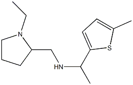 [(1-ethylpyrrolidin-2-yl)methyl][1-(5-methylthiophen-2-yl)ethyl]amine,,结构式