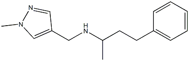 [(1-methyl-1H-pyrazol-4-yl)methyl](4-phenylbutan-2-yl)amine,,结构式