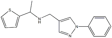  [(1-phenyl-1H-pyrazol-4-yl)methyl][1-(thiophen-2-yl)ethyl]amine