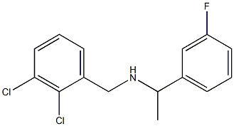 [(2,3-dichlorophenyl)methyl][1-(3-fluorophenyl)ethyl]amine,,结构式