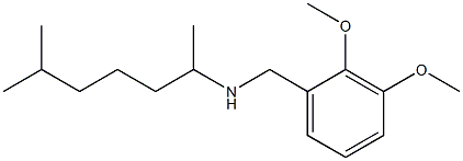 [(2,3-dimethoxyphenyl)methyl](6-methylheptan-2-yl)amine,,结构式