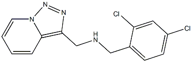 [(2,4-dichlorophenyl)methyl]({[1,2,4]triazolo[3,4-a]pyridin-3-ylmethyl})amine Structure