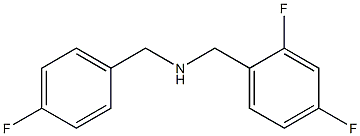 [(2,4-difluorophenyl)methyl][(4-fluorophenyl)methyl]amine Structure