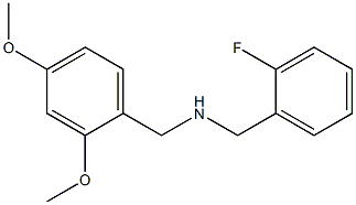 [(2,4-dimethoxyphenyl)methyl][(2-fluorophenyl)methyl]amine 化学構造式