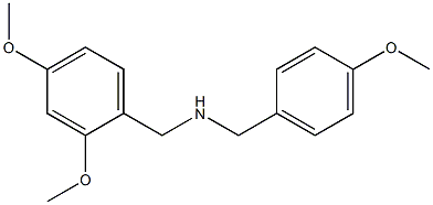 [(2,4-dimethoxyphenyl)methyl][(4-methoxyphenyl)methyl]amine Struktur