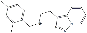 [(2,4-dimethylphenyl)methyl](2-{[1,2,4]triazolo[3,4-a]pyridin-3-yl}ethyl)amine,,结构式